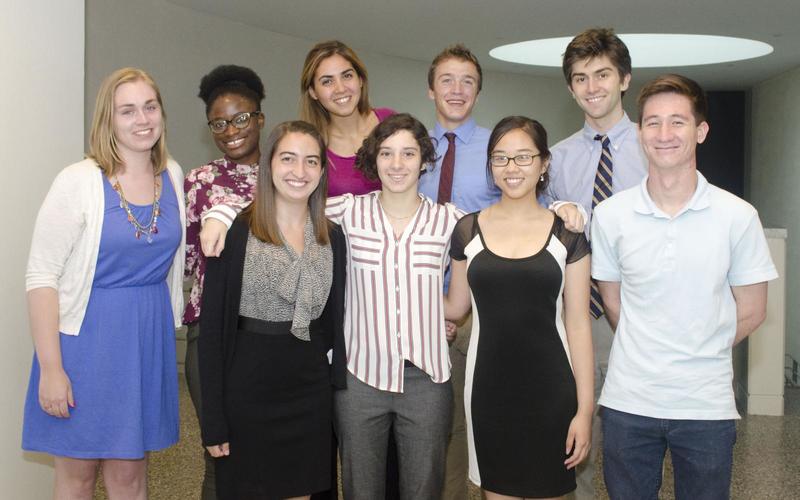 REU cohort group in professional attire