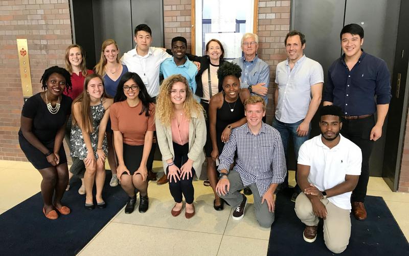 REU cohort group in professional attire