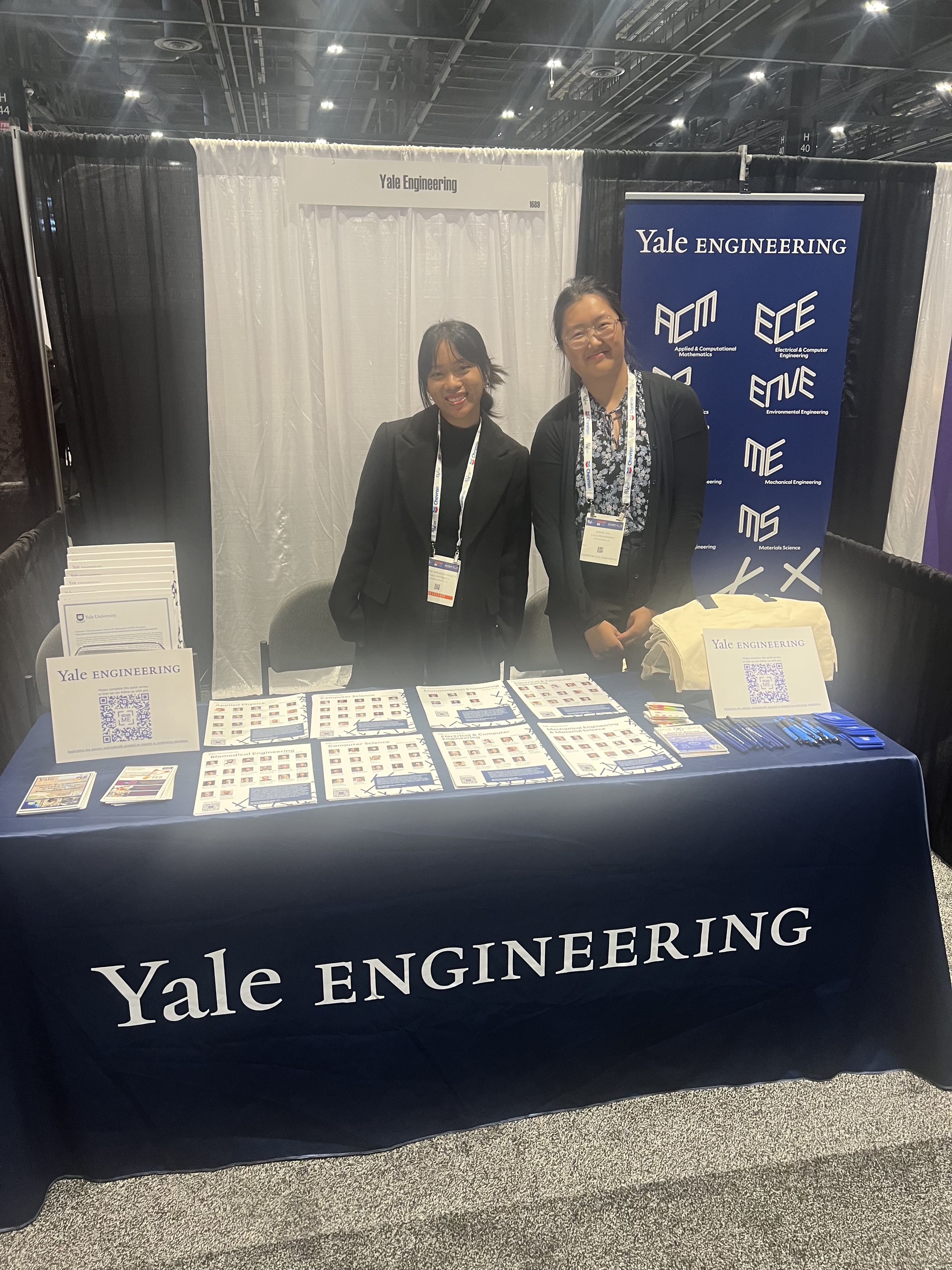 Yale School of Engineering recruitment booth