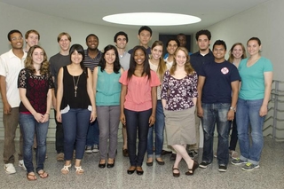 REU cohort group in professional attire