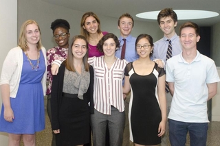 REU cohort group in professional attire