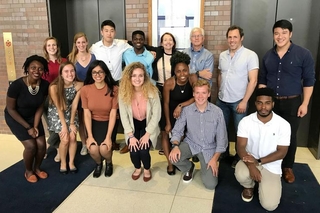 REU cohort group in professional attire